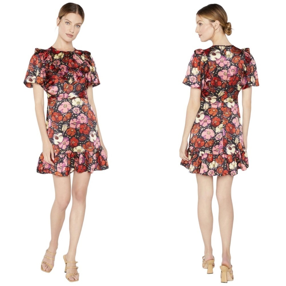 Cinq À Sept Dresses | Crystal Dress Maraschino Multi – Womens Size 4 New - Picture 13 of 13
